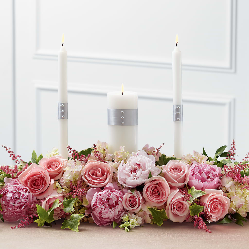 Worldwide Romance Unity Candle Arrangement – PIERSON'S FLOWER SHOP & GREENHOUSES INC, Cedar Rapids IA