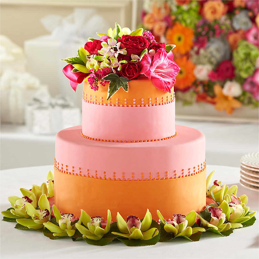Sweet Citrus Cake Decor – PIERSON'S FLOWER SHOP & GREENHOUSES INC, Cedar Rapids IA
