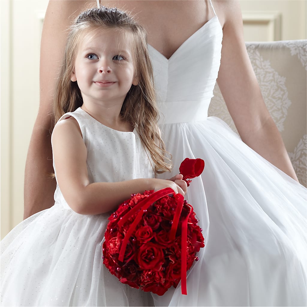 Pure at Heart Flower Girl Arrangement – PIERSON'S FLOWER SHOP & GREENHOUSES INC, Cedar Rapids IA