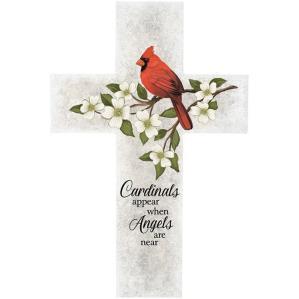 Cardinals Appear Wall Cross – PIERSON'S FLOWER SHOP & GREENHOUSES INC, Cedar Rapids IA