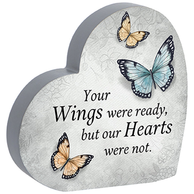 Butterfly Memorial Heart Sitter