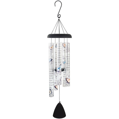 38" Butterfly Memorial Picturesque Windchime – PIERSON'S FLOWER SHOP & GREENHOUSES INC, Cedar Rapids IA