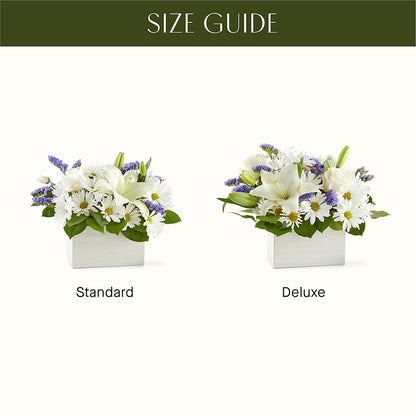 Beyond Blue Box Bouquet – PIERSON'S FLOWER SHOP & GREENHOUSES INC, Cedar Rapids IA