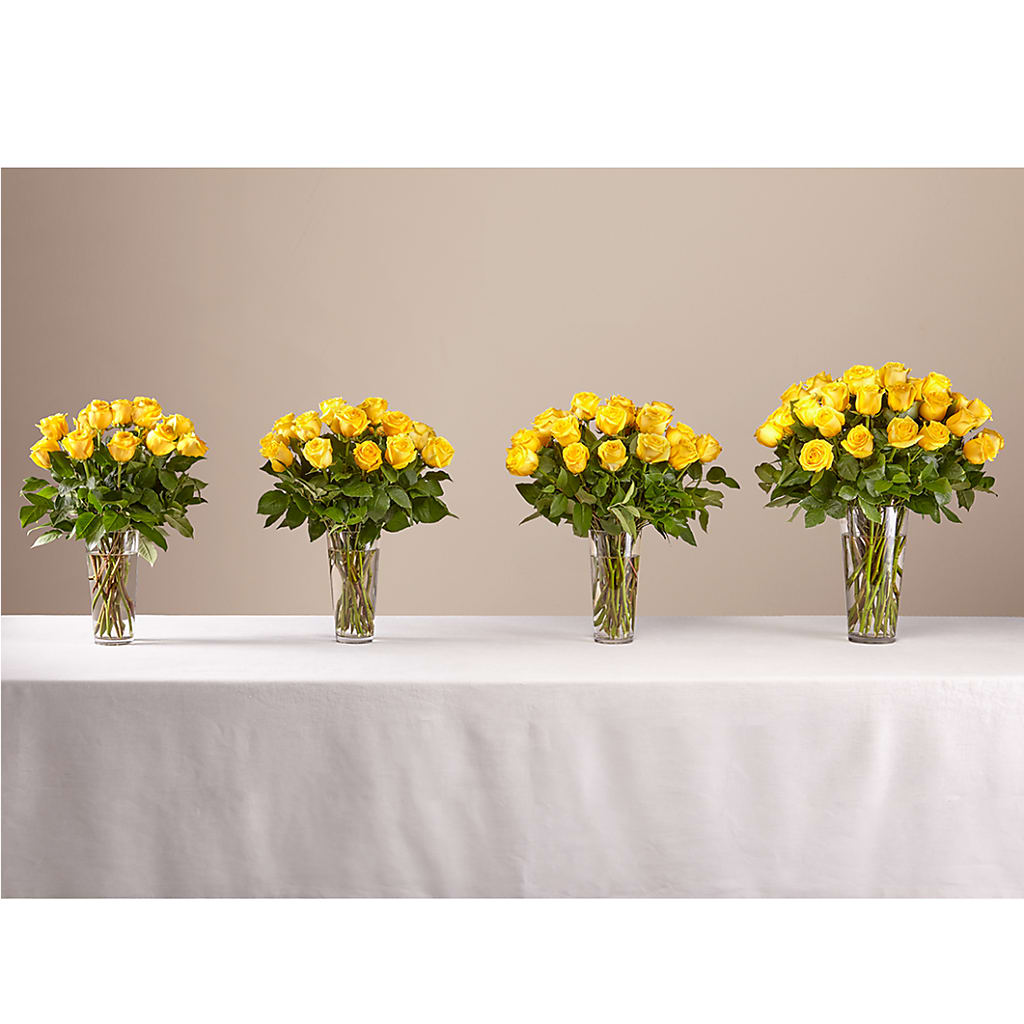 Long Stem Yellow Rose Bouquet – PIERSON'S FLOWER SHOP & GREENHOUSES INC, Cedar Rapids IA