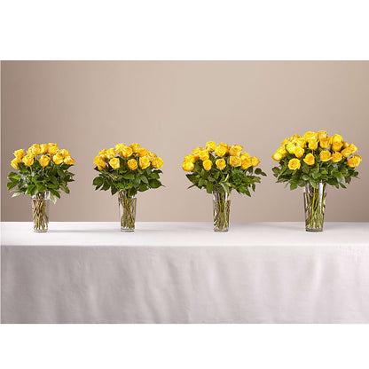 Long Stem Yellow Rose Bouquet – PIERSON'S FLOWER SHOP & GREENHOUSES INC, Cedar Rapids IA