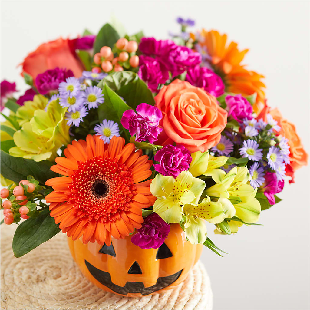 Tricks & Treats Pumpkin – PIERSON'S FLOWER SHOP & GREENHOUSES INC, Cedar Rapids IA