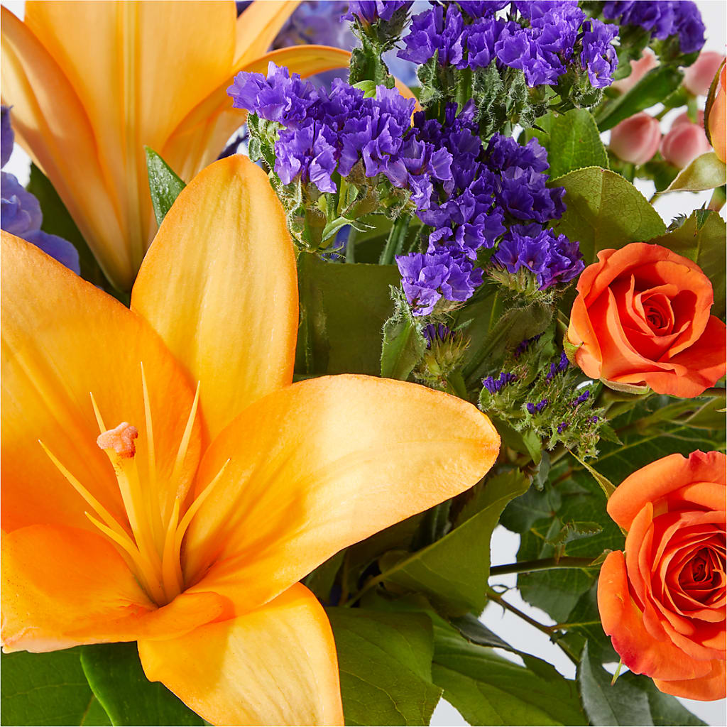 Radiant Citrus Bouquet – PIERSON'S FLOWER SHOP & GREENHOUSES INC, Cedar Rapids IA