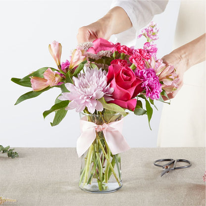 Pink Ribbon - A Florist Original – PIERSON'S FLOWER SHOP & GREENHOUSES INC, Cedar Rapids IA