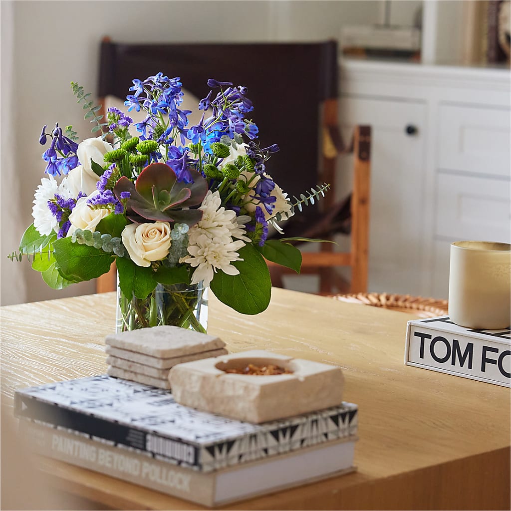 Cerulean Waves Bouquet – PIERSON'S FLOWER SHOP & GREENHOUSES INC, Cedar Rapids IA
