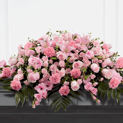 Garden of Comfort Casket Spray (Standard) – PIERSON'S FLOWER SHOP & GREENHOUSES INC, Cedar Rapids IA