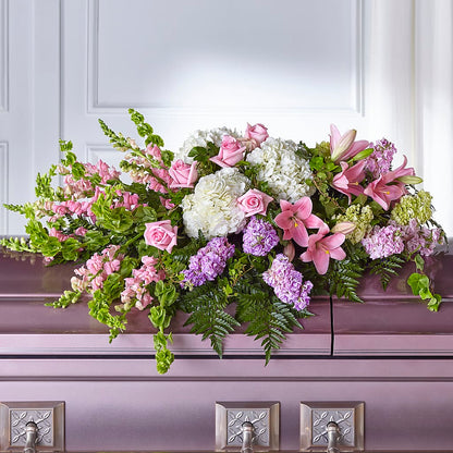 Life's Gratitude Casket Spray – PIERSON'S FLOWER SHOP & GREENHOUSES INC, Cedar Rapids IA