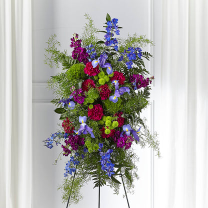 Heavenly Skies Standing Spray – PIERSON'S FLOWER SHOP & GREENHOUSES INC, Cedar Rapids IA