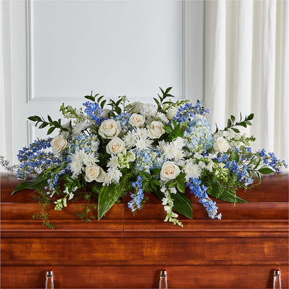 Timeless Essence Casket Spray – PIERSON'S FLOWER SHOP & GREENHOUSES INC, Cedar Rapids IA