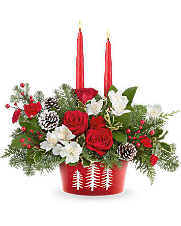 TEL Evergreen Charm Centerpiece