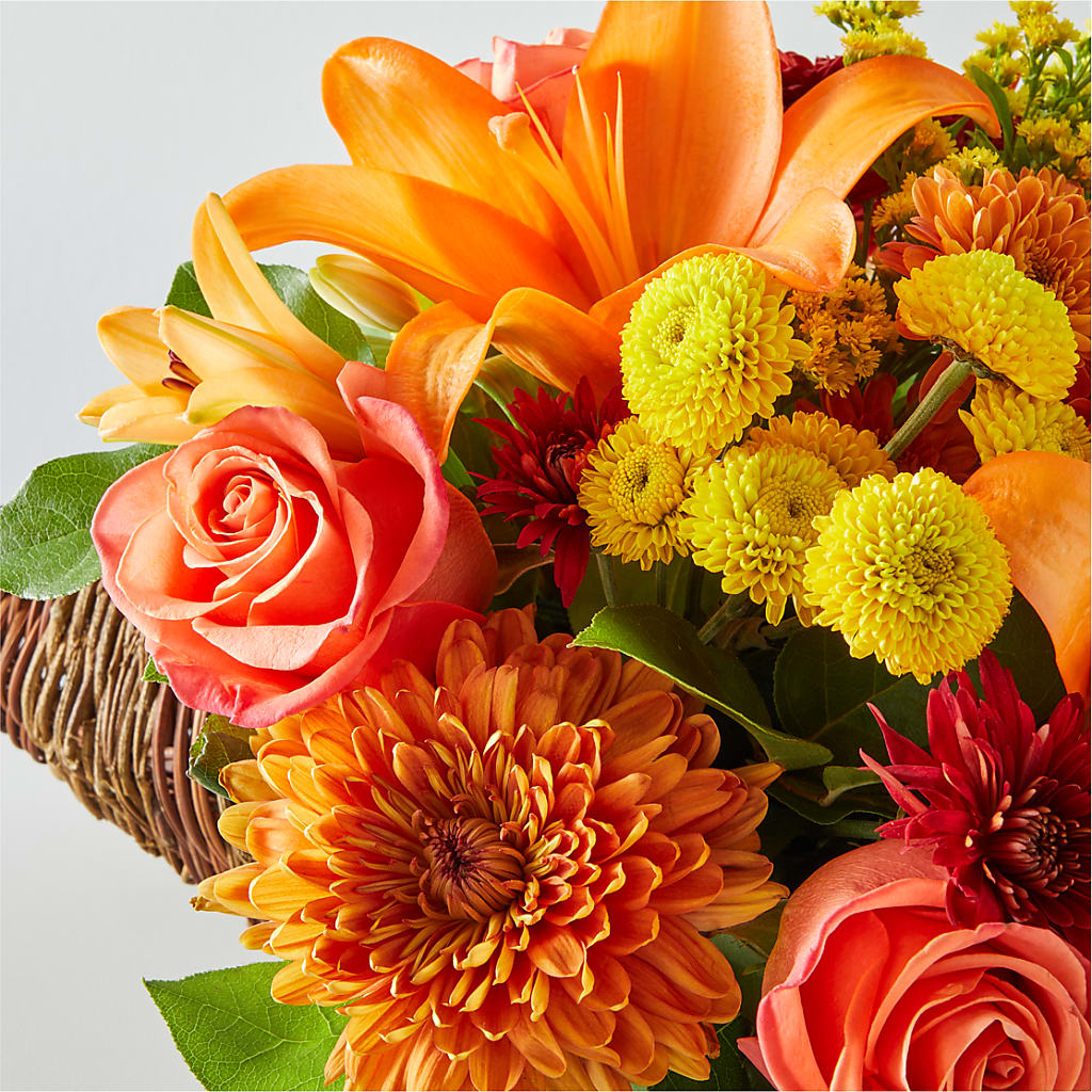 Bouquet of Blessings Cornucopia – PIERSON'S FLOWER SHOP & GREENHOUSES INC, Cedar Rapids IA