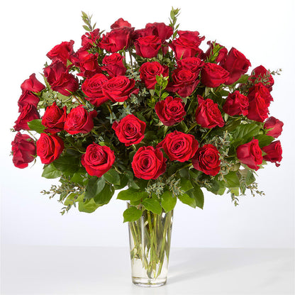 Forever Yours Fifty Stem Red Rose Bouquet – PIERSON'S FLOWER SHOP & GREENHOUSES INC, Cedar Rapids IA