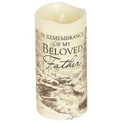Everlasting Glow with Flicker Father Candle